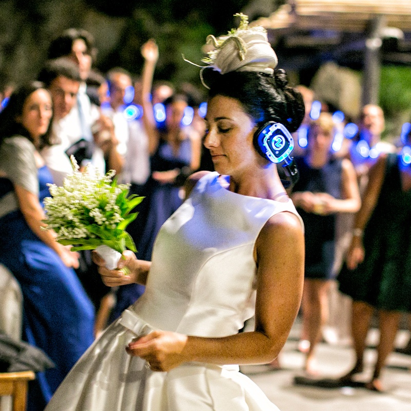 Boda con silent disco y auriculares inalámbricos Silentsystem