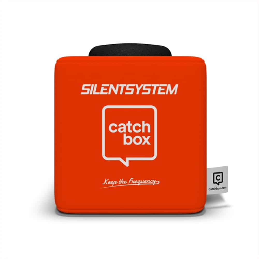 Micrófono Catchbox Silentsystem para dar la palabra al público
